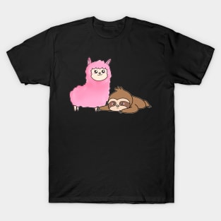 Cute Alpaca And Sloth T-Shirt